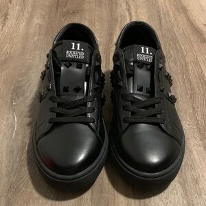 Valentino Garavani Black Rockstud Untitled Sneakers